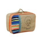 ポーチ Face刺繍 シューズケース レディース