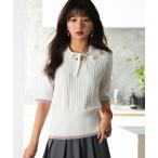 ニット セーター 変形編みサマーニットプルオーバー レディース