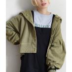 カーディガン 「色で遊ぶ大人のスウェットパーカー」ヴィンテージライク スウェット「フードショートカーディガン」 レディース