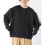 カーディガン チュールレイヤード カーディガン レディース