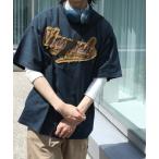 tシャツ 「HOOK」アメカジパッチワーク半袖ビッグTEE メンズ レディース