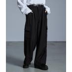 カーゴパンツ ドレープモード ワイドタックカーゴパンツ「セットアップ対応」 メンズ レディース