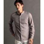 ショッピングバンド シャツ シャイニーツイル バンドカラーシャツ メンズ