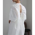 シャツワンピース バックギャザーシャツワンピース