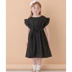 ワンピース シャツワンピース コットンふりふりワンピース キッズ