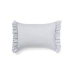 ベッド 寝具 ふわろ 冷感まくらカバー 700×500 フリル グレー