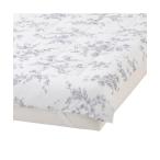 ベッド 寝具 ふわろ 冷感ベッドパッド クラシックフラワー シングル グレー