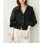 カーディガン プチプラハトメバー釦カーディガン