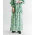 スカート ニュアンスプリントマキシスカート