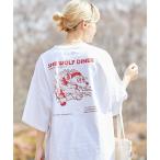 tシャツ Tシャツ 【限定展開】SHE WOLF DINER×FREAK'S STORE/シーウルフダイナー 別注 ビッグシルエット バックプリントT