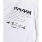 ショッピングイラスト tシャツ Tシャツ レディース 2024SS CONVERSE/コンバース アイコン シューズイラスト バックプリント ワンポイント刺繍 オーバーサイ