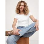 tシャツ リファインド スクープネック Tシャツ レディース