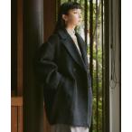 コート ピーコート レディース wool blend shaggy cocoon p coat/ウールブレンドシャギーコクーンPコート