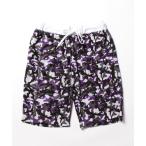  тренировочный брюки джерси Mini обратная сторона шерсть обратная сторона используя ткань to ребра общий рисунок принт шорты ( камуфляж ) мужской женский 