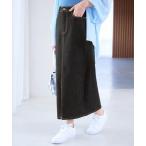 スカート きれいめストレッチカラータイトスカート