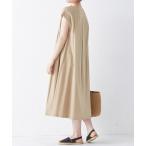 ワンピース 綿１００％タック使いワンピース）ロング