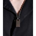 ネックレス Surgical stainless dock tag necklace/サージカルステンレスドックタグネックレス