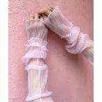 ショッピングアームカバー アームカバー 「HIKA」シャーリングアームスリーブ レディース メンズ