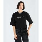 tシャツ ロゴ コットン 五分袖 Tシャツ ”Yoko” レディース