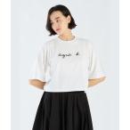 tシャツ WEB限定 ロゴ コットン 五分袖 Tシャツ ”Yoko” レディース