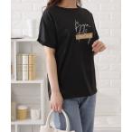 tシャツ 筆記ロゴ半袖Tシャツ レディース