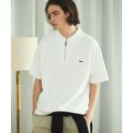 ポロシャツ メンズ TOWN CRAFT/タウンクラフト 別注 ワンポイント ハーフジップポロシャツ/ポロネック Tシャツ