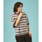 セーター ニット ランダムボーダーサマーニット/ユニセックス メンズ