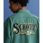 ショッピングschott シャツ ブラウス メンズ Schott/ショット/TC WORK SHIRT ”ROSE EMBROIDERED”/刺繍 TCワークシャツ ”ローズ