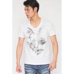 tシャツ TORNADO MART∴ジャングルバタフライフラワーTシャツ メンズ