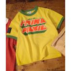 tシャツ ポスターロゴ半袖Tシャツ キッズ 子供服 男の子 女の子
