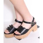 サンダル PINKHUNT ガーリーリボンサンダル 8109 キッズ 子供 女の子