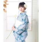 浴衣 KIMNOMACHI オリジナル セパレート浴衣 3点セット 浴衣 簡単 (二部式浴衣+しわ兵児帯+下駄) ドット、あじさい、ヒマワリ レディー