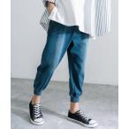 パンツ デニム ジーンズ ストレッチデニムクロップドジョガーパンツ