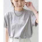 レディース tシャツ Tシャツ * SHIPS ラウンド プリント ロゴ TEE