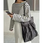 トートバッグ 「WEB限定」ティアードフリルトートバッグ レディース