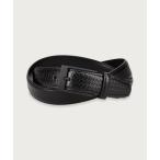 ショッピングオロビアンコ ベルト オールブラックシリーズ 30mm 千鳥型押しベルト メンズ レディース