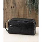 ハンドバッグ カイマン クロコダイル  ワニ革 セカンドバッグ