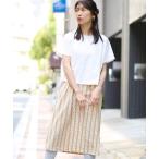 ワンピース ストライプドッキングシャツワンピース