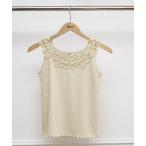 タンクトップ ノースリーブ ブルーミングノースリーブトップ レディース