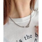 ネックレス レディース simple ball chain necklace／シンプル マンテルボールチェーンネックレス