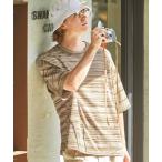 セーター ニット グラデーション半袖サマーニット EMMA CLOTHES メンズ