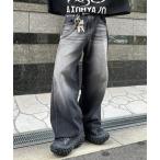 ショッピングスティッチ ジーンズ 「Chikashitsu +」snap button stitch denim pants / 「チカシツプラス」スナップボタンスティッチデ