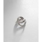 イヤーカフ シルバー ホロウイヤーカフ クロスフープ レディース