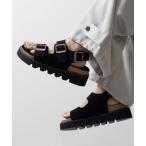 T_ Y uCLELvHigh Sole Synthetic Suede Sandal/nC\[ VZeBbNXG[hT_