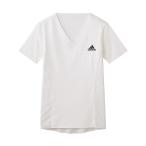 adidas/アディダス VネックTシャツ ワンポイントロゴ 吸汗速乾