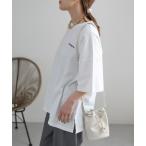 tシャツ ビッグシルエットデザイン　ロゴプリントTEE レディース
