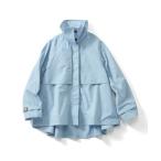 トレンチコート コート ＩＥＤＩＴ　牧野紗弥さんコラボ　撥水加工素材がうれしい　ハーフ丈スタンドカラートレンチ風デザインコート レディース