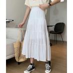 スカート ティアード スカート ロング ボリューム 夏