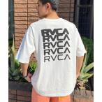 ショッピング半袖トップス プリント ロゴ tシャツ Tシャツ メンズ RVCA/ルーカ オーバーサイズ/ワイドシルエット ブランドロゴ バックプリントTシャツ/半袖Tシャツ BD041-274