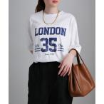 tシャツ LONDONカレッジロゴTシャツ レディース